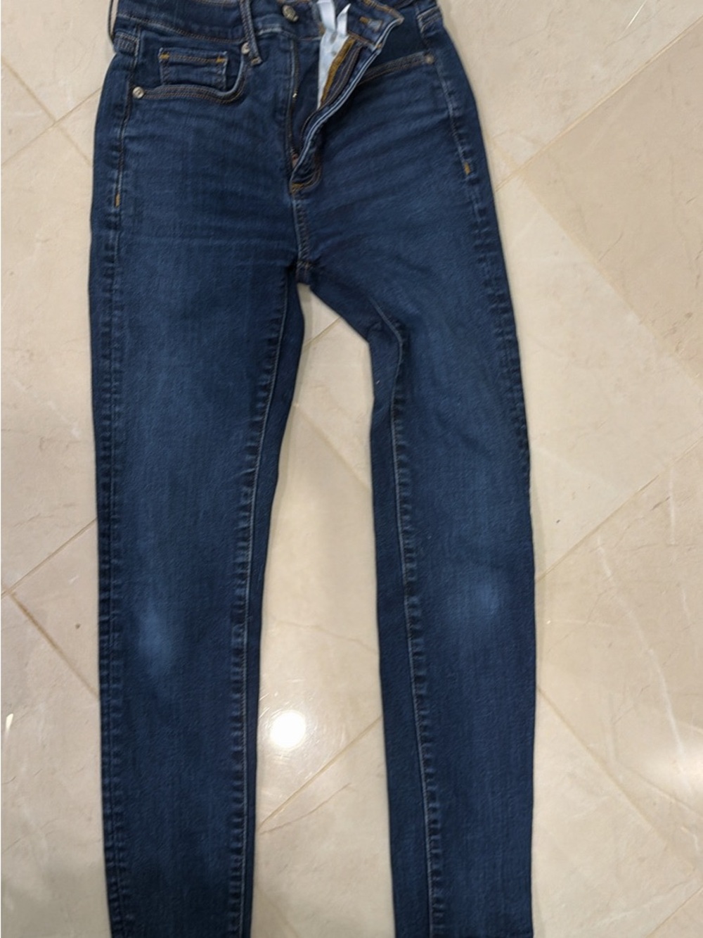 LOFT Dark Indigo Skinny Jeans